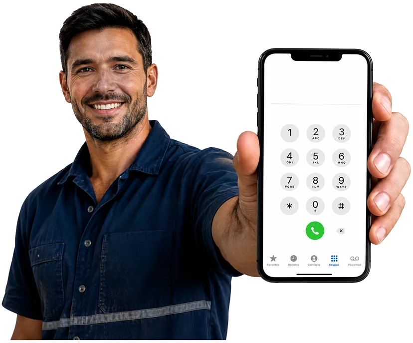Our plumber taking a booking call for Dee Why