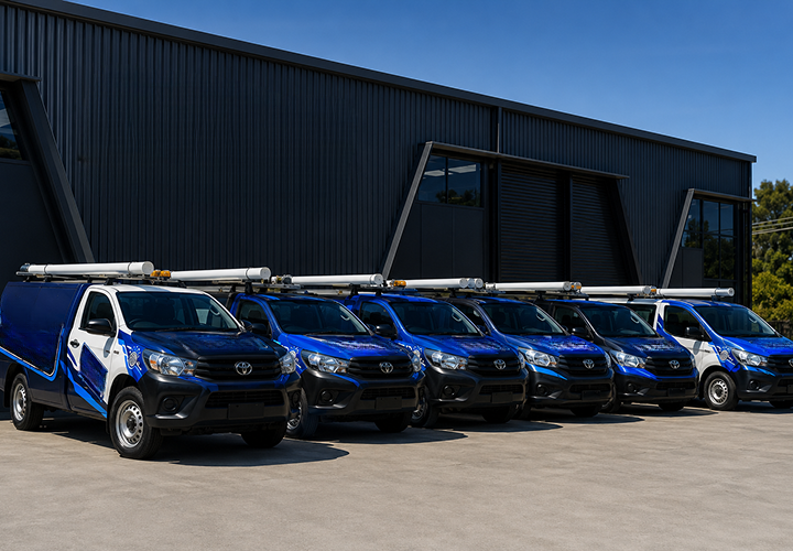 Fleet of Dee Why Blocked Drains plumbing vans