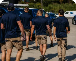 Plumbers loading up before a Dee Why job
